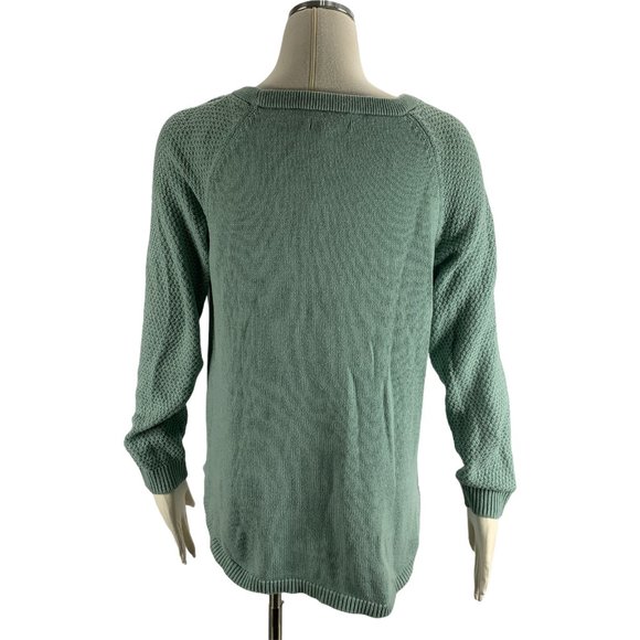 Sonoma Large Cable Knit Sweater Blue Basic Pullover - Picture 3 of 6